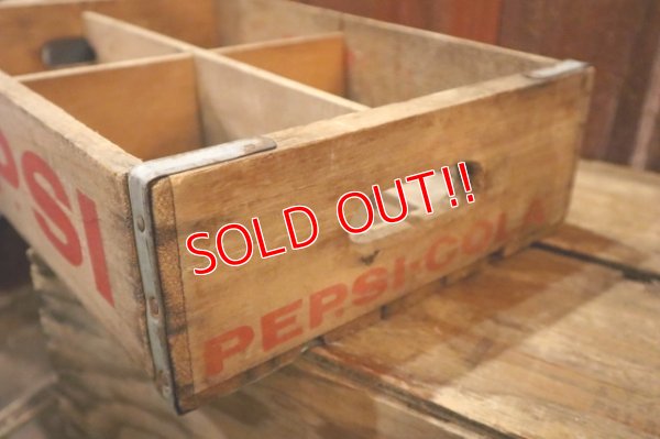 画像10: dp-250531-15 PEPSI / Vintage Wood Box