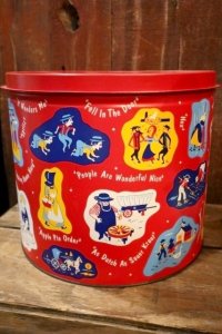 dp-250319-07 1950's-1960's Amish Pennsylvania Dutch Tin Can