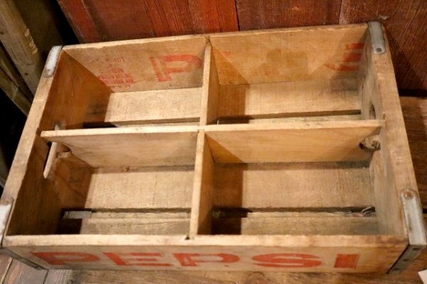 画像6: dp-250531-15 PEPSI / Vintage Wood Box