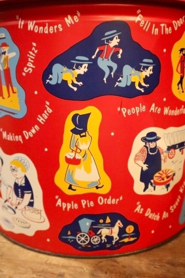 画像3: dp-250319-07 1950's-1960's Amish Pennsylvania Dutch Tin Can