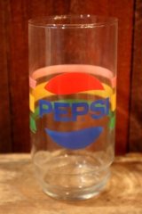 gs-250205-29 PEPSI 2000's GLASS "70's Stripe"