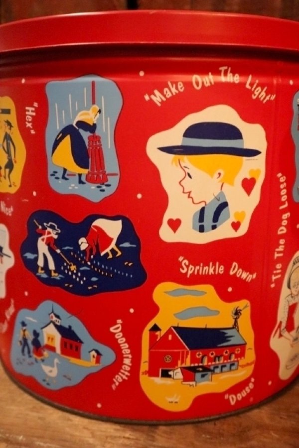 画像5: dp-250319-07 1950's-1960's Amish Pennsylvania Dutch Tin Can