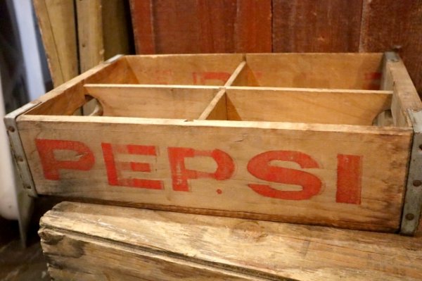 画像4: dp-250531-15 PEPSI / Vintage Wood Box