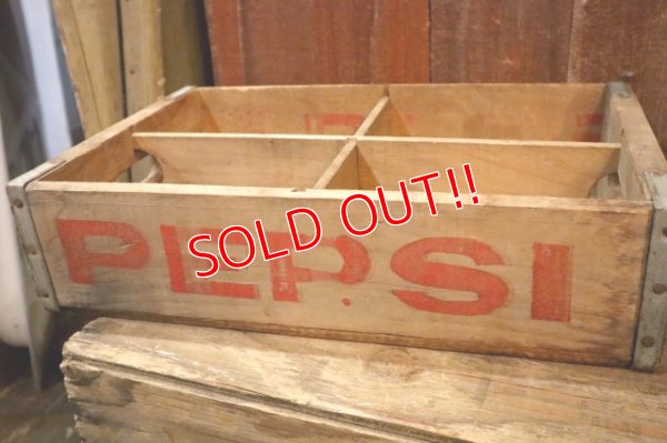 画像4: dp-250531-15 PEPSI / Vintage Wood Box