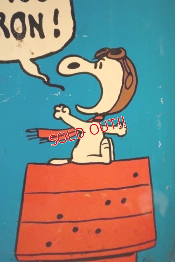 画像2: ct-250205-77 Snoopy (Flying Ace) & Lucy / CHEINCO 1970's Trash Box