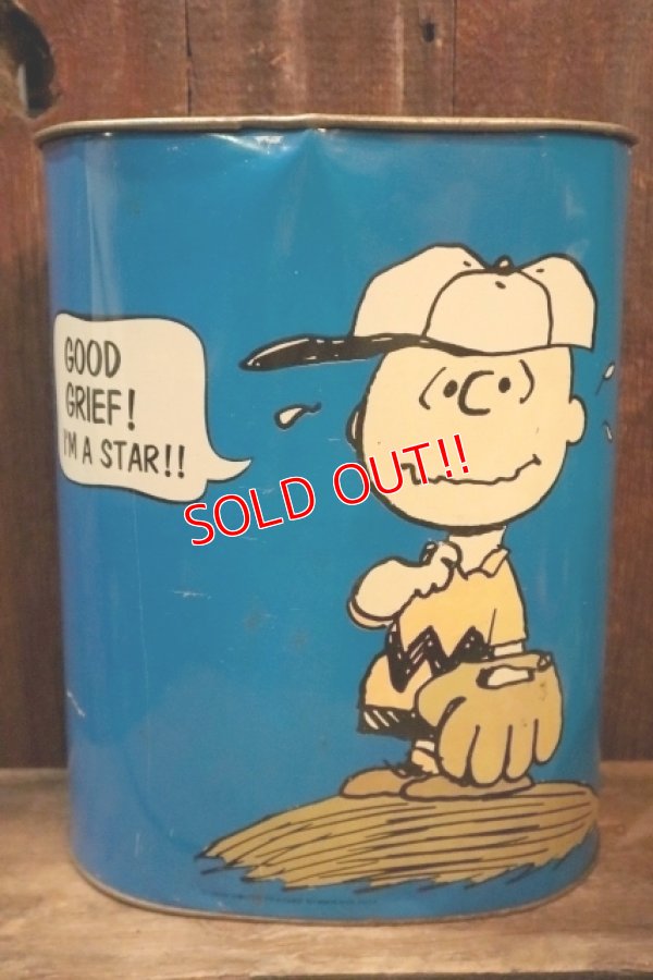 画像1: ct-250205-77 PEANUTS / CHEINCO 1960's-1970's Trash Box