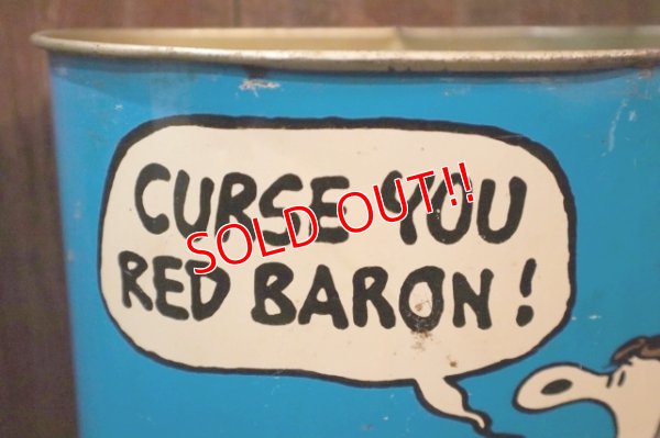 画像3: ct-250205-77 Snoopy (Flying Ace) & Lucy / CHEINCO 1970's Trash Box