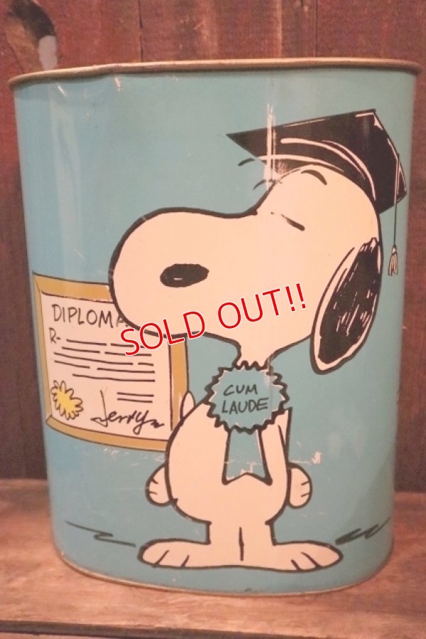 画像4: ct-250205-77 Snoopy & Charlie Brown / CHEINCO 1970's Trash Box