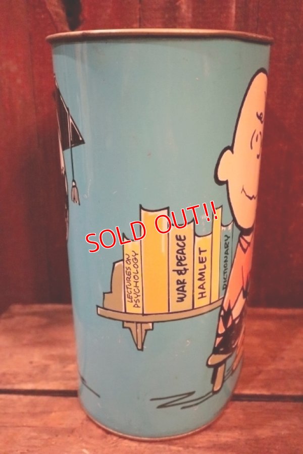 画像10: ct-250205-77 Snoopy & Charlie Brown / CHEINCO 1970's Trash Box