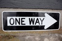 dp-250531-12 Road Sign "ONE WAY⇒"