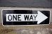 画像1: dp-250531-12 Road Sign "ONE WAY⇒" (1)