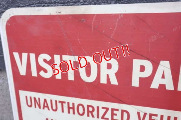 画像3: dp-250531-11 Road Sign "VISITOR PARKING ONLY"