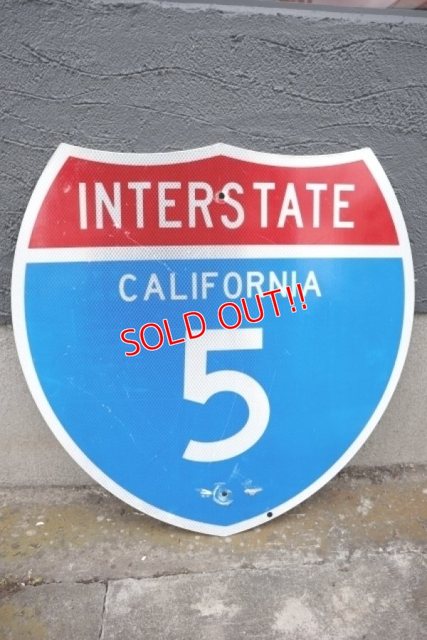 画像1: dp-250531-13 Road Sign "INTERSTATE CALIFORNIA 5"