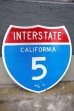 画像1: dp-250531-13 Road Sign "INTERSTATE CALIFORNIA 5" (1)
