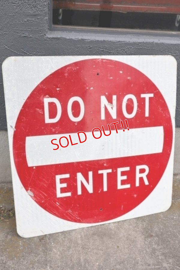 画像1: dp-230901-109 Road Sign ""DO NOT ENTER""