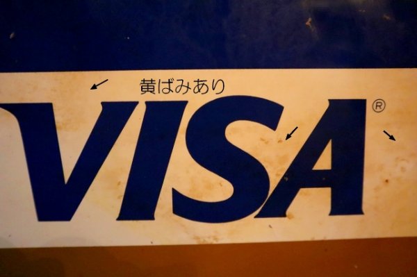 画像10: dp-250205-36 VISA Master Card 1990's W-sided Metal Sign 