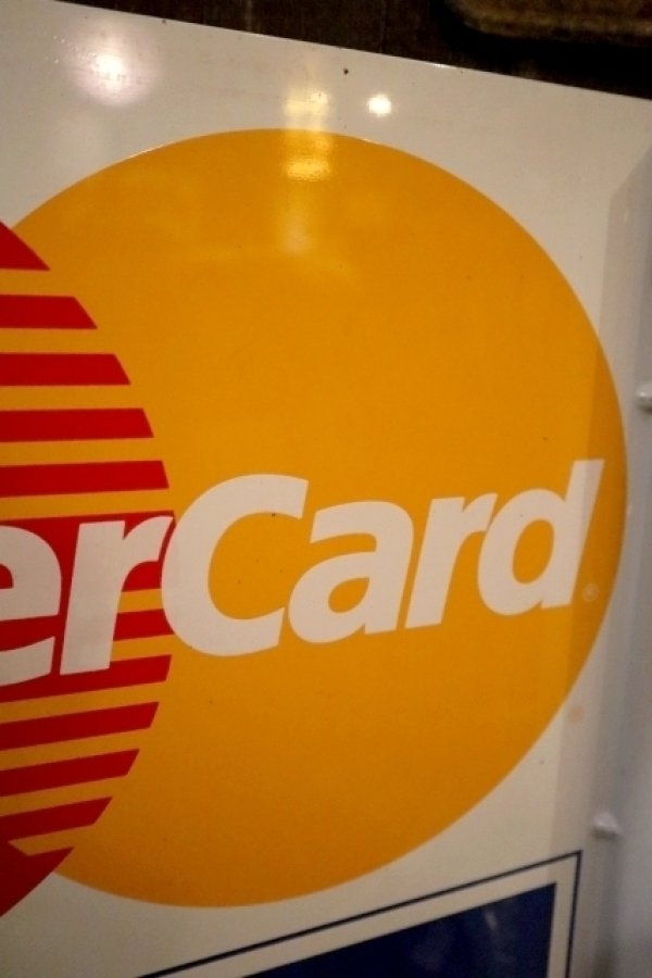 画像3: dp-250205-36 VISA Master Card 1990's W-sided Metal Sign 