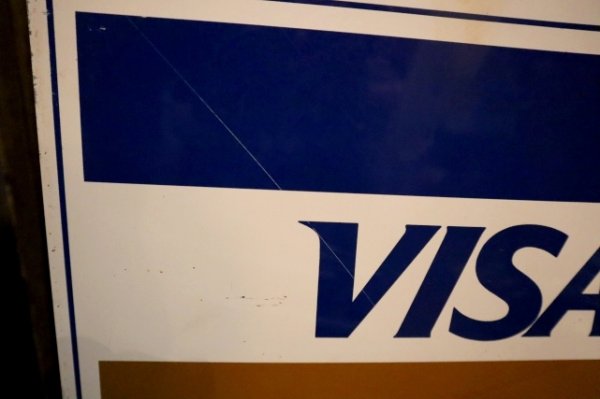 画像4: dp-250205-36 VISA Master Card 1990's W-sided Metal Sign 