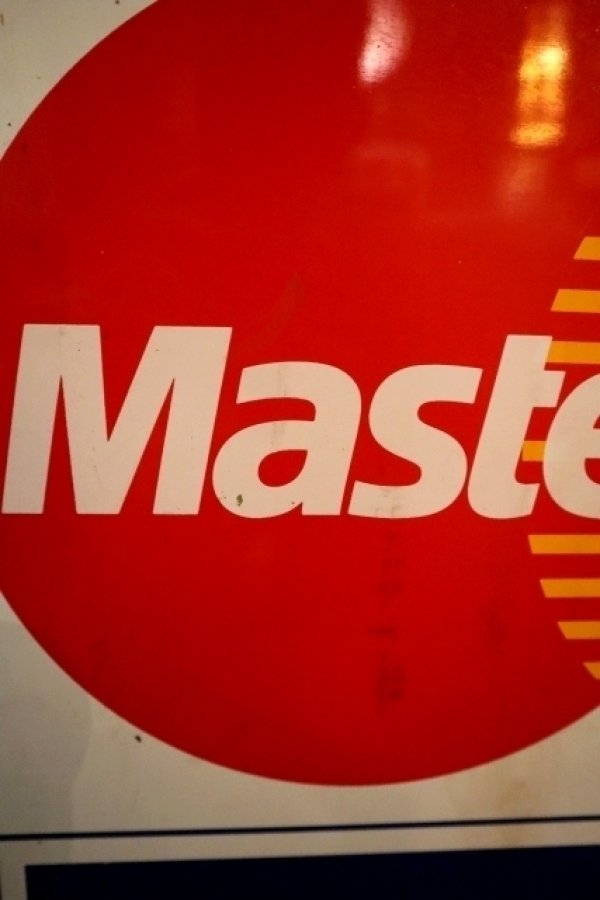 画像2: dp-250205-36 VISA Master Card 1990's W-sided Metal Sign 