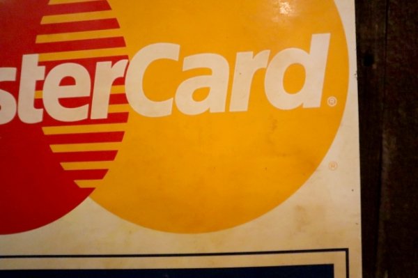 画像7: dp-250205-36 VISA Master Card 1990's W-sided Metal Sign 