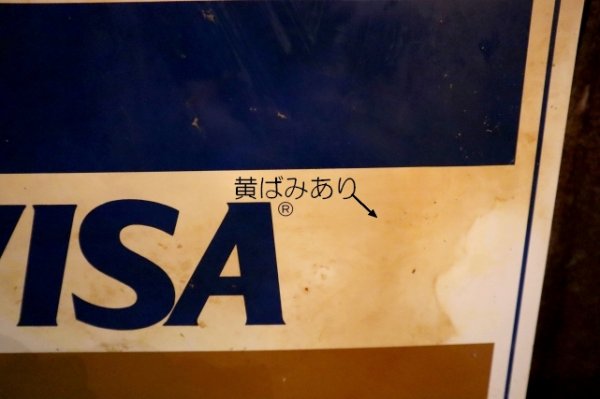 画像8: dp-250205-36 VISA Master Card 1990's W-sided Metal Sign 