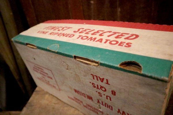 画像16: dp-250319-14 FINEST SELECTED VINE RIPEND TOMATOES / Vintage Cardboard Box