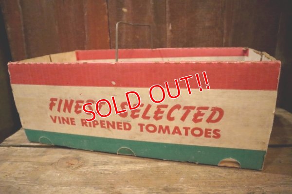 画像1: dp-250319-14 FINEST SELECTED VINE RIPEND TOMATOES / Vintage Cardboard Box
