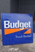 dp-221001-36 【店頭ピックのみ・発送不可】Budget Truck Rental Store Sign