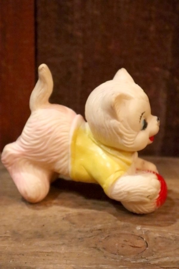 画像3: ct-250205-30 UNKNOWN 1960's〜 KITTEN RUBBER DOLL
