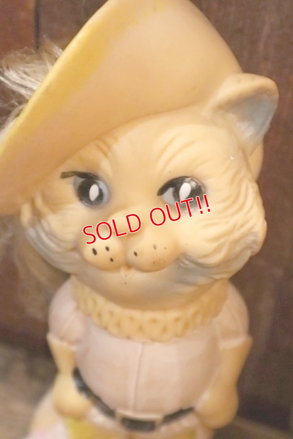 画像2: ct-250205-30 UNKNOWN 1960's〜 "Puss in Boots" RUBBER DOLL
