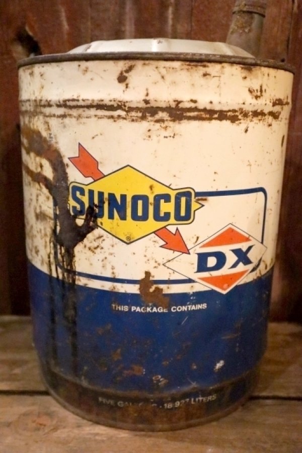 画像3: dp-250618-20 SUNOCO DX 1970's 5 U.S. GALLONS OIL CAN