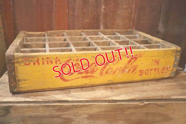画像1: ck-001 Coca-Cola 1950's WOOD BOX