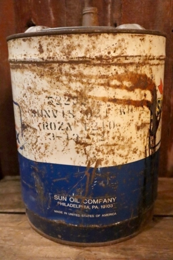 画像8: dp-250618-20 SUNOCO DX 1970's 5 U.S. GALLONS OIL CAN