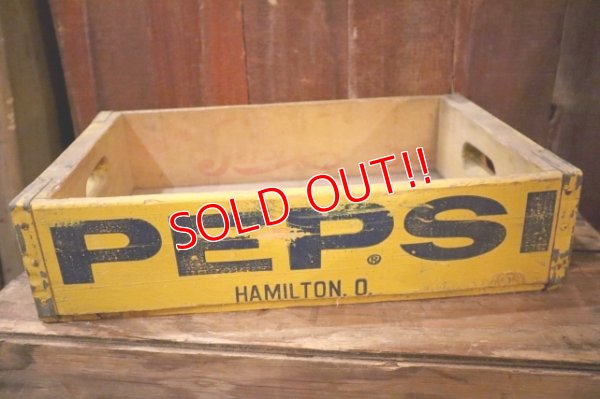 画像1: dp-250615-01 PEPSI 1960's-1970's WOOD BOX