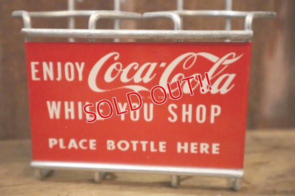 画像2: ck--003 Coca-Cola 1950's Shopping Cart Bottle Holder