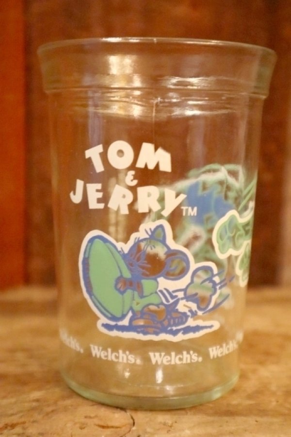 画像1: gt-250618-06 TOM & JERRY / 1991 Welch's Glass "FOOTBALL"