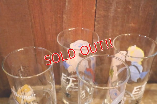 画像9: gs-250618-01 E.T. / 1982 Pizza Hut Novelty Glass Set