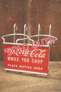 ck--003 Coca-Cola 1950's Shopping Cart Bottle Holder