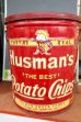 画像1: dp-250618-29 Husman's "THE BEST" Potato Chips Can (1)
