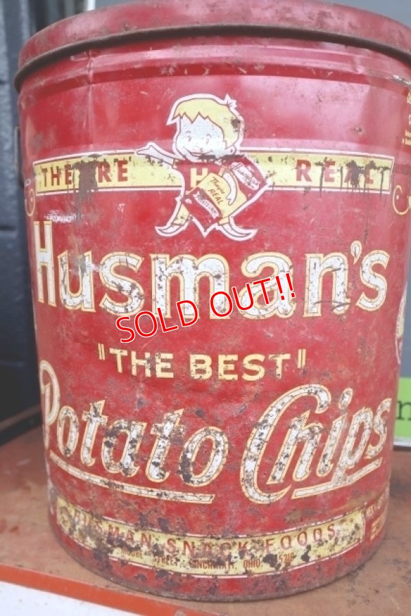 画像4: dp-250618-29 Husman's "THE BEST" Potato Chips Can