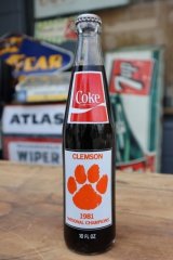 ck-009 Clemson University / CLEMSON TIGERS 1981 National Champions Coca Cola Bottle