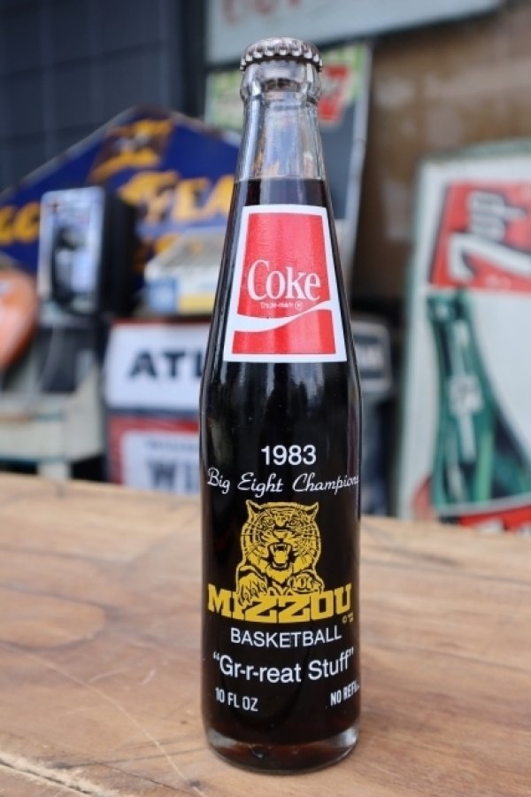 画像1: ck-006 University of Missouri / Missouri Tigers 1983 Big Eight Champion Coca Cola Bottle