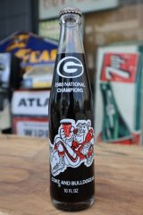 ck-018 University of Georgia  / Georgia Bulldogs 1980 NATIONAL CHAMPION Coca Cola Bottle