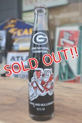 ck-018 University of Georgia  / Georgia Bulldogs 1980 NATIONAL CHAMPION Coca Cola Bottle