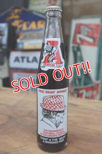ck-007 Arizona Crimson Tide "Paul Bear Bryant" / 1980's Coca Cola Bottle