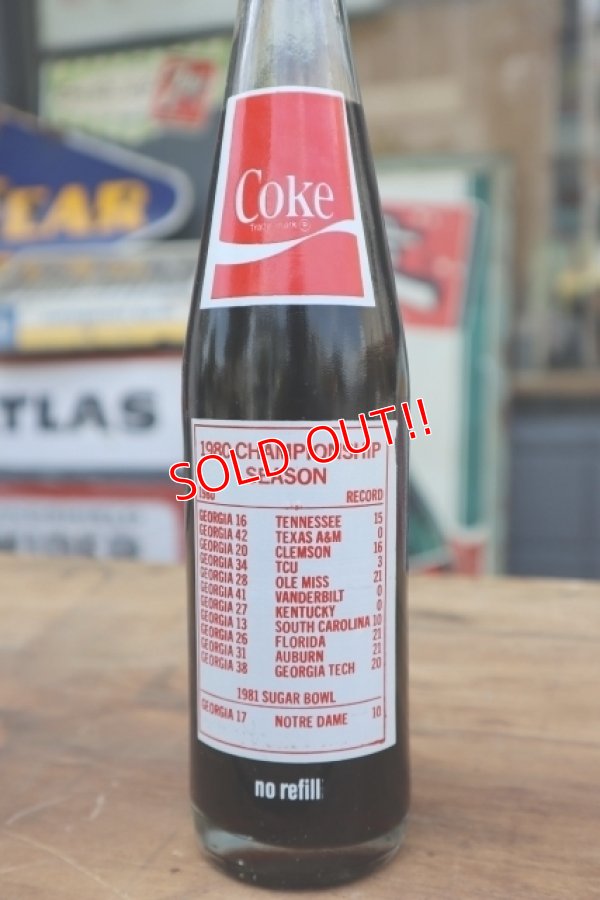 画像4: ck-018 University of Georgia  / Georgia Bulldogs 1980 NATIONAL CHAMPION Coca Cola Bottle