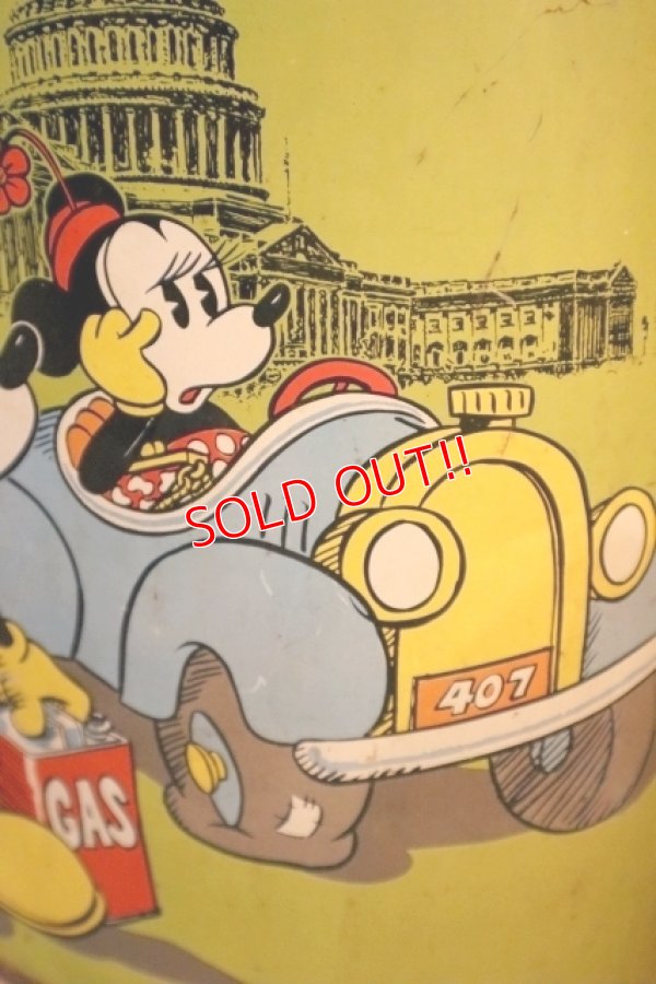 画像3: ct-250618-01 Mickey Mouse & Minnie Mouse / CHEINCO 1970's Tin Trash Box