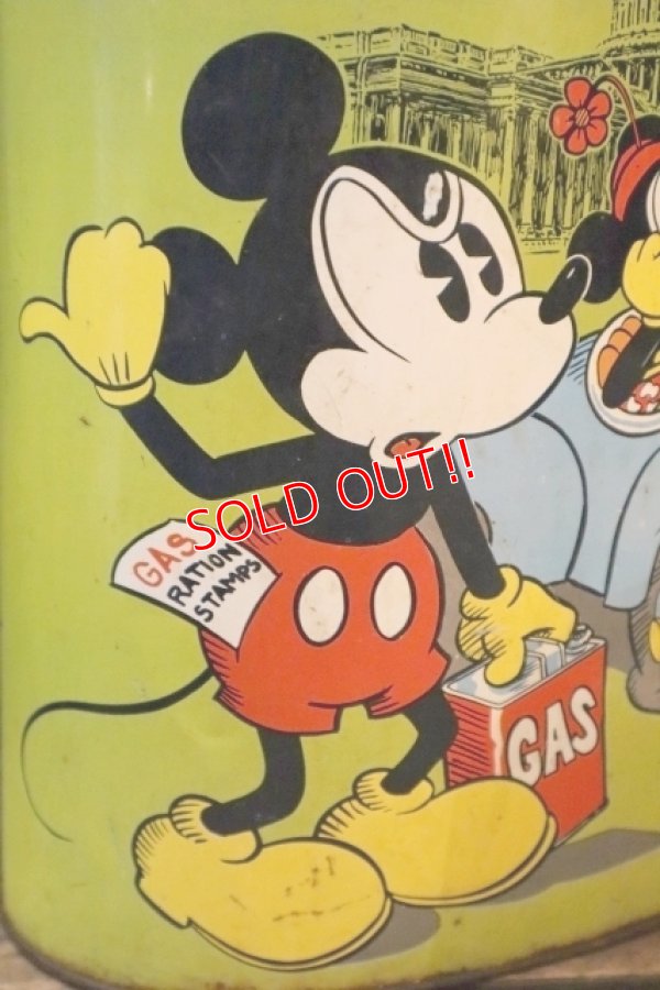 画像2: ct-250618-01 Mickey Mouse & Minnie Mouse / CHEINCO 1970's Tin Trash Box