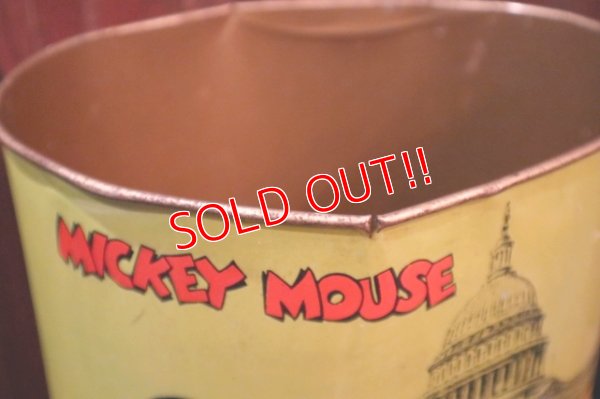 画像11: ct-250618-01 Mickey Mouse & Minnie Mouse / CHEINCO 1970's Tin Trash Box