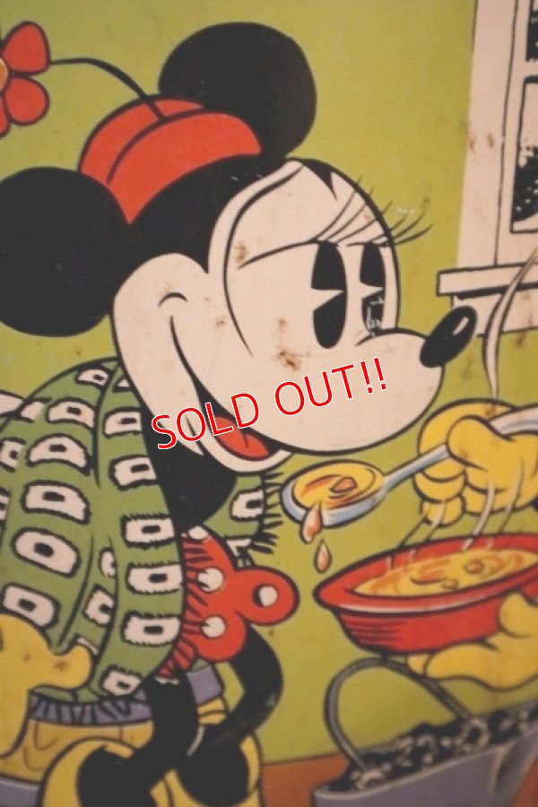 画像7: ct-250618-01 Mickey Mouse & Minnie Mouse / CHEINCO 1970's Tin Trash Box